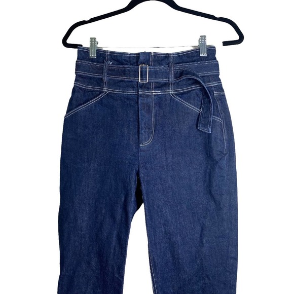 LA VIE REBECCA TAYLOR BELTED HIGH RISE JEAN sz 27 - Picture 3 of 13